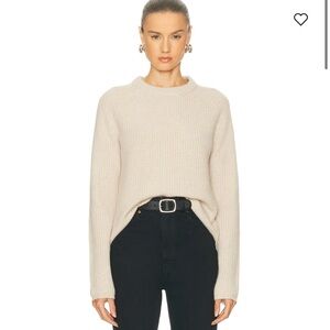 Jenni Kayne Cream Crew Neck Sweater